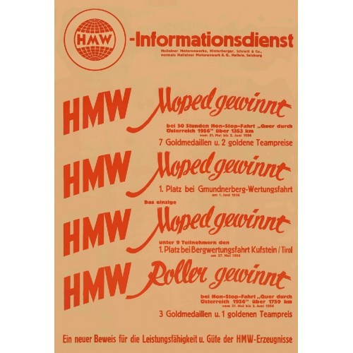 Plakat HMW Informationsdienst